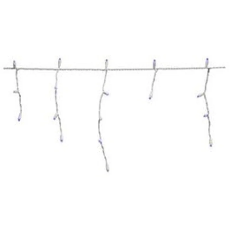 Christmas LED Icicle Lights Set, Micro, Twinkling Blue, 105-Ct.