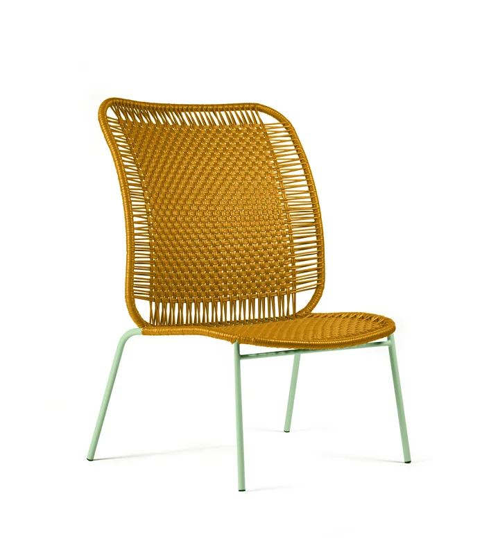 Cielo Lounge Chair High brown/menta