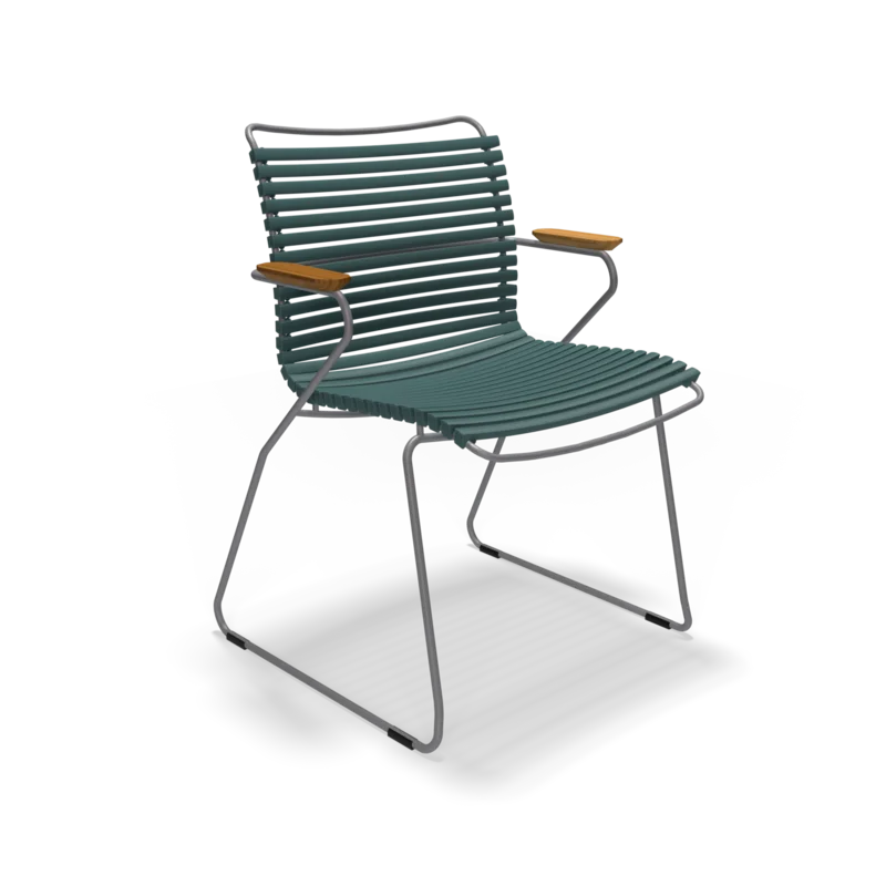 Click Dining Chair with Armrest 25 White Muted