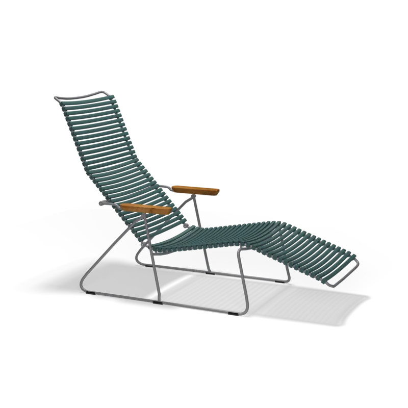 Click Sunlounger 25 White Muted