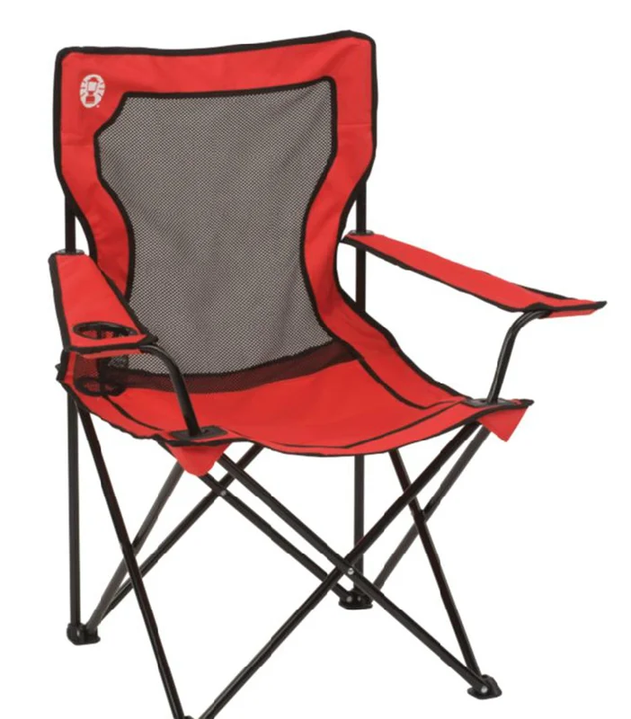 Coleman Broadband Mesh Quad Chair Red