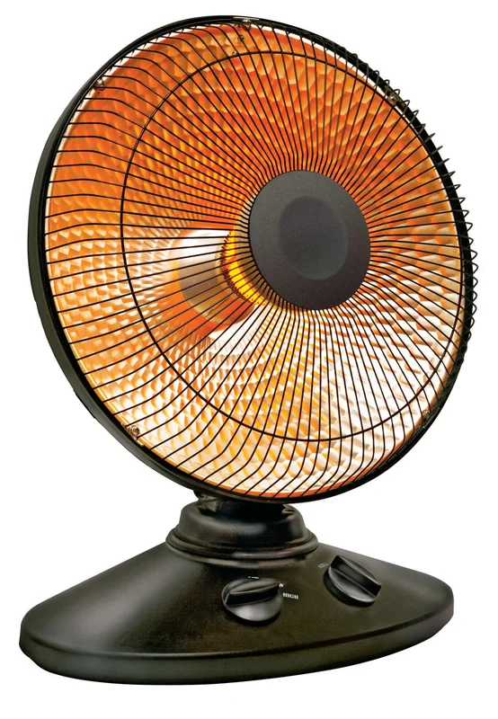 Comfort Glow Oscillating Parabolic Solar Heater, 1000W, Adjustable Tilt, Indoor - ERH375