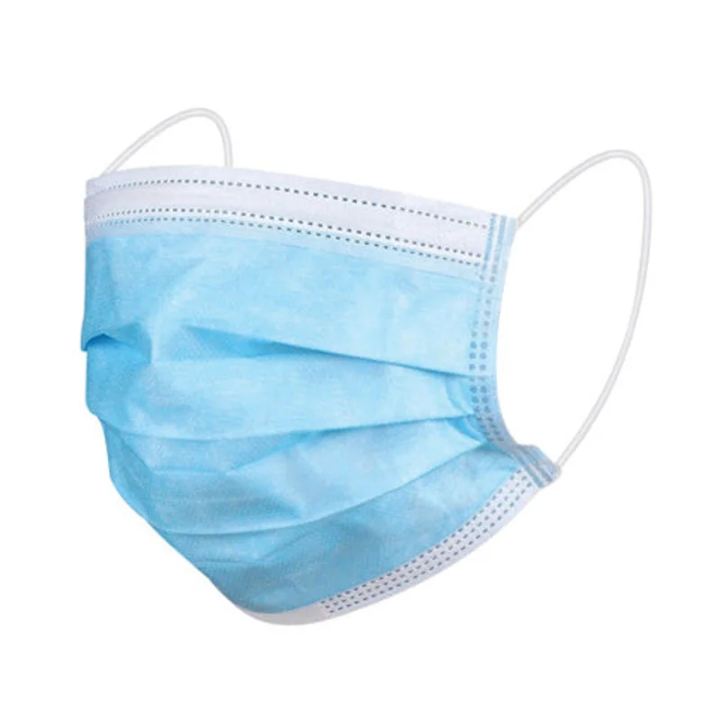 Comfort Zone Disposable Adult 3-Ply Face Mask 10-Pack In Blue Blue