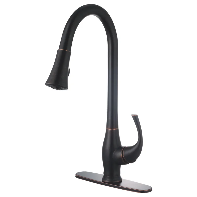 Compass Manufacturing 191-6639 Grand Single Handle Kitchen Faucet Oil-Rubbed Bronze Finish