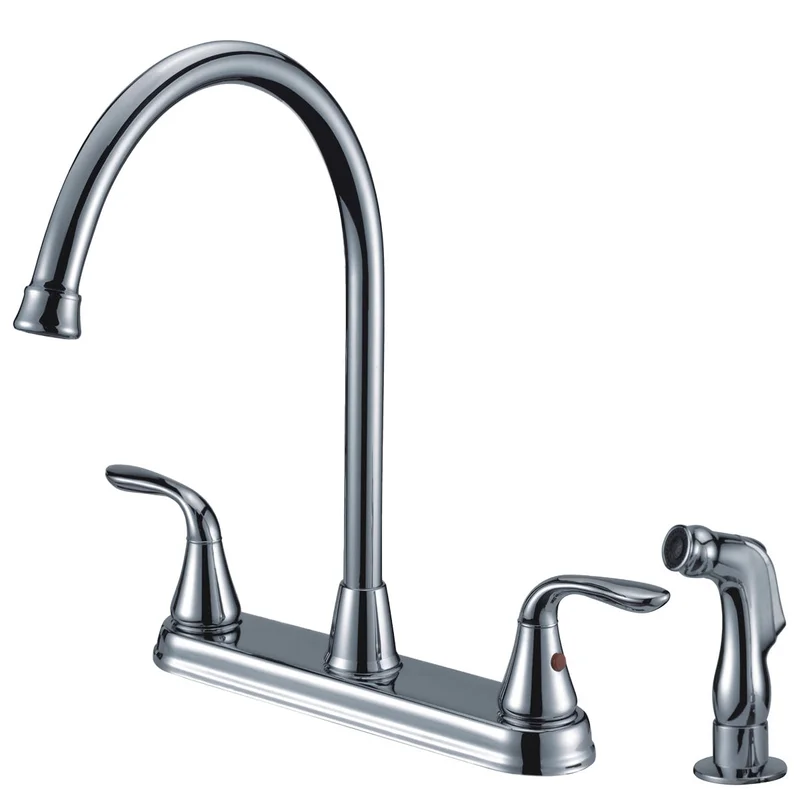 Compass Manufacturing 191-7703 Majestic Two Handle Kitchen Faucet Polished Chrome Finish