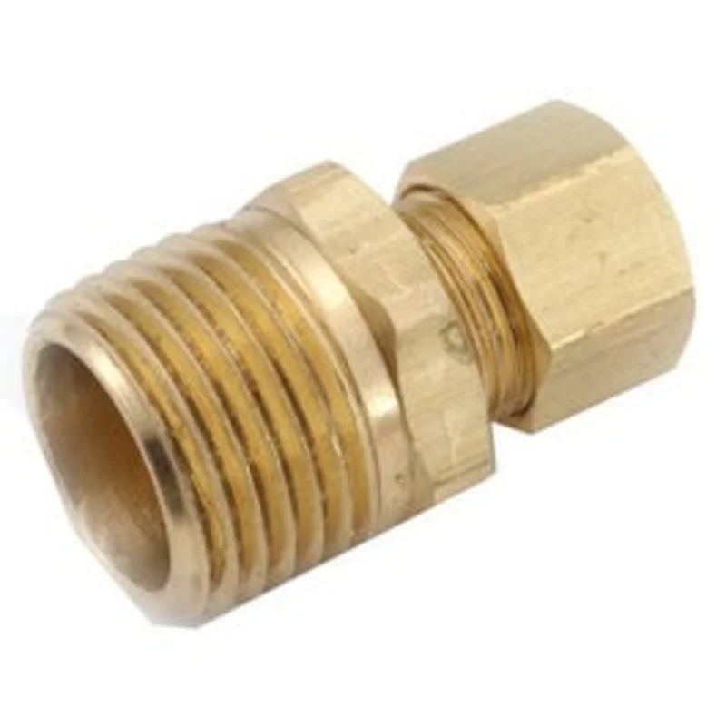 Compression Fitting, Connector, Lead-Free Brass, 5/16 Compression x 1/8-In. MPT
