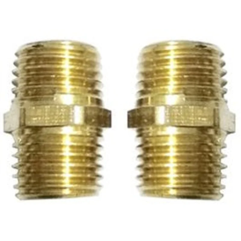 Compressor Hex Coupling, 1/4-In. MNPT, 2-Pk.