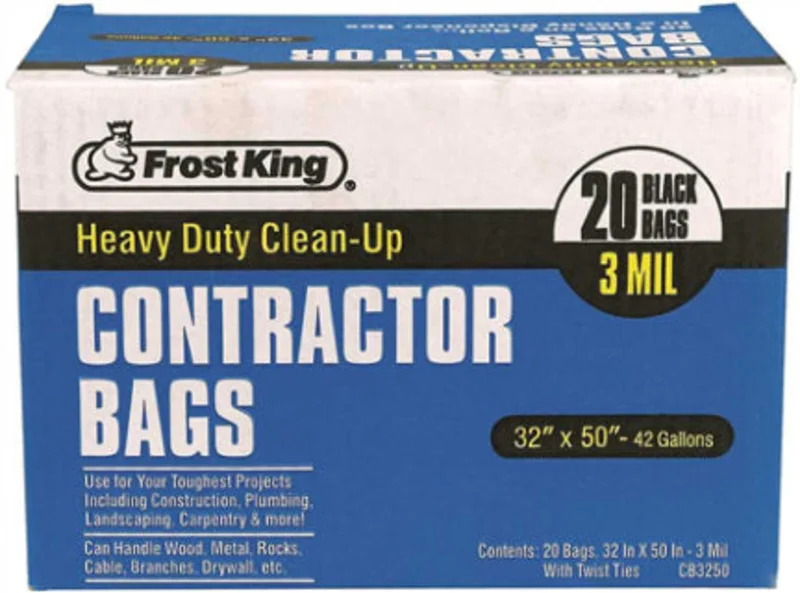 CONTRACTOR 42 GA BAG 3MIL 32 X50 20 CNT