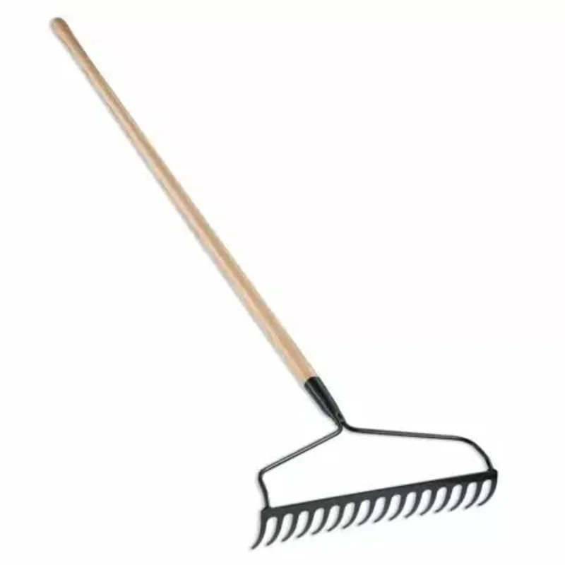 Corona 60" Garden Bow Rake, 16 Tines, 16 Tempered Head, Ash Wood Handle