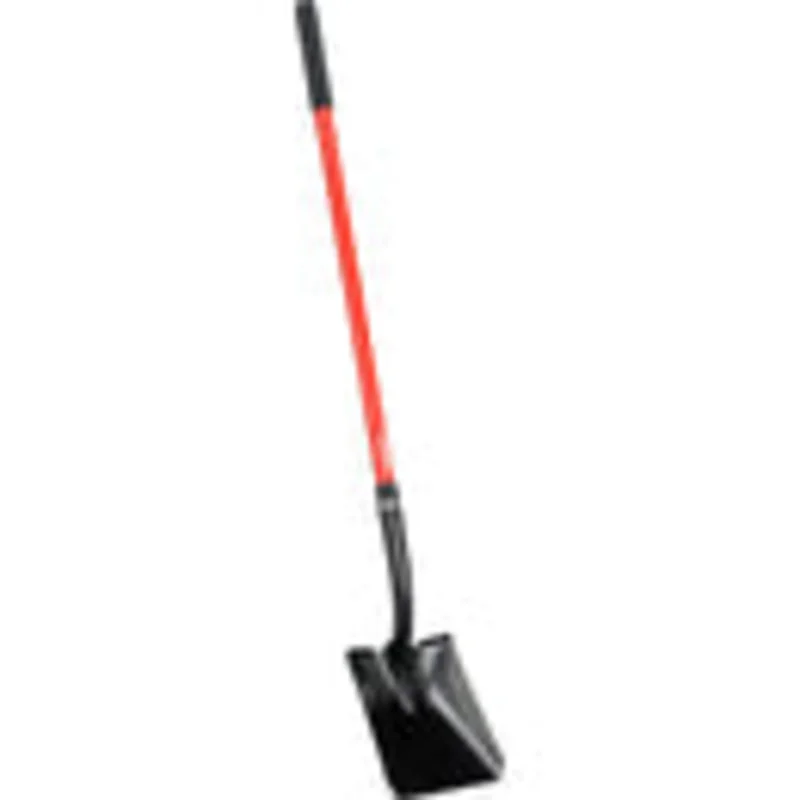 Corona Square Point Shovel, 15-Gauge, 12. in Head, 48 in. Fiberglass Handle