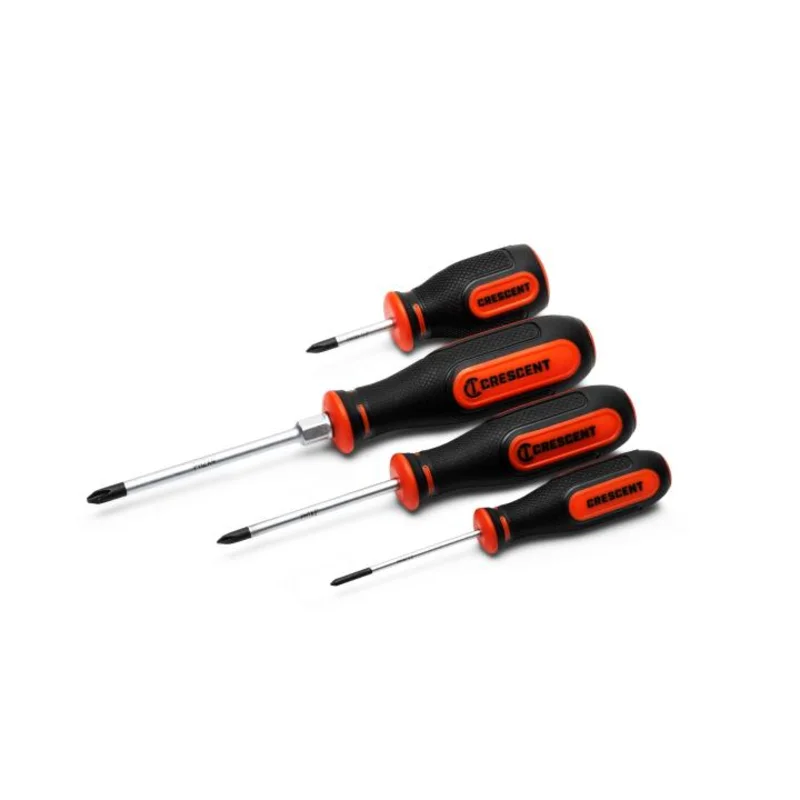 Crescent 4 Piece Philips Dual Material Screwdriver Set