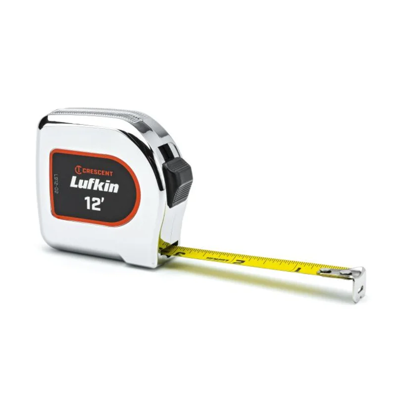 Crescent Chrome Case Yellow Clad Tape Measure