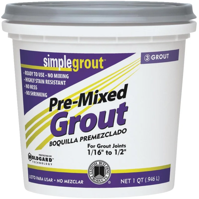 Custom Building Products Simplegrout Quart Delorean Gray Sanded Tile Grout