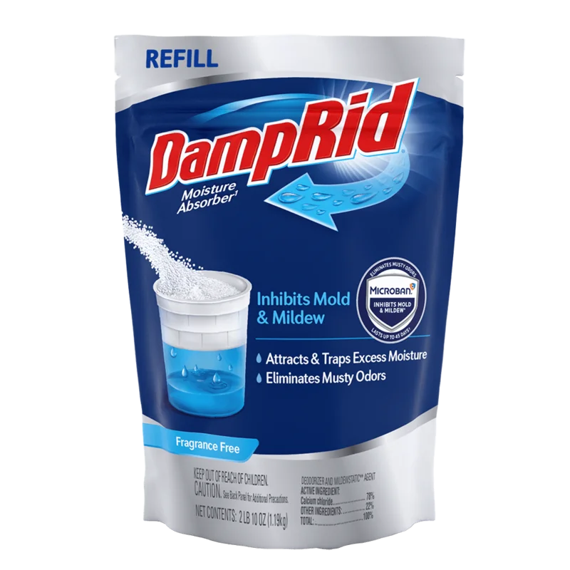 DampRid 42 oz. Fragrance Free Moisture Absorber Refill, White White