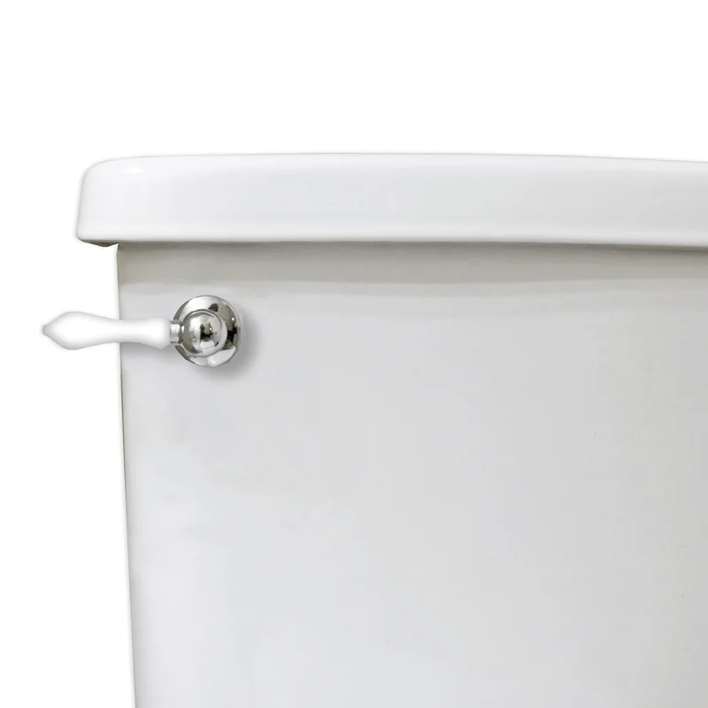 Danco Universal Decorative Toilet Handle in Chrome with White Handle White