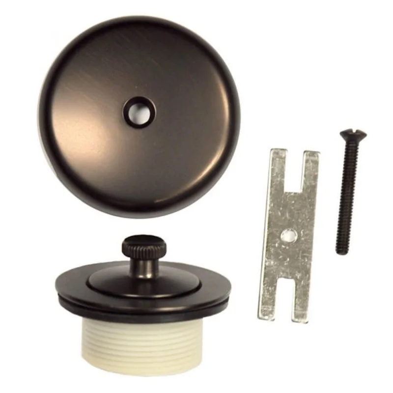 Danco Universal Lift and Turn Tub Drain Trim Kit with Overflow in Oil Rubbed Bronze Brushed Nickel