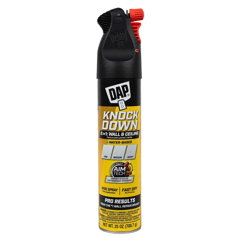 DAP 2in1 Wall & Ceiling Spray Texture: Knockdown Water Based White
