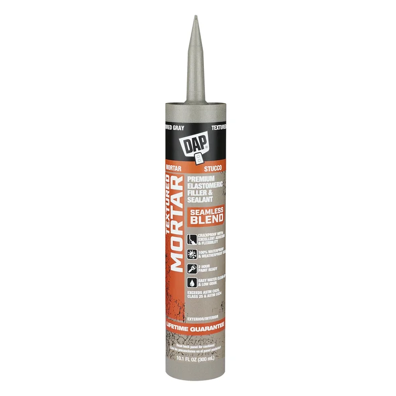 Dap Textured Mortar Premium Elastomeric Filler & Sealant Gray