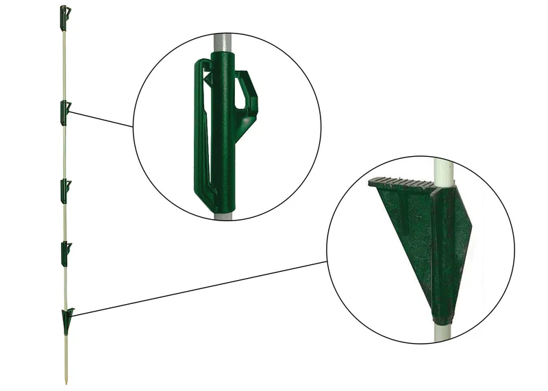 Dare Fiberglass Step In Post Green