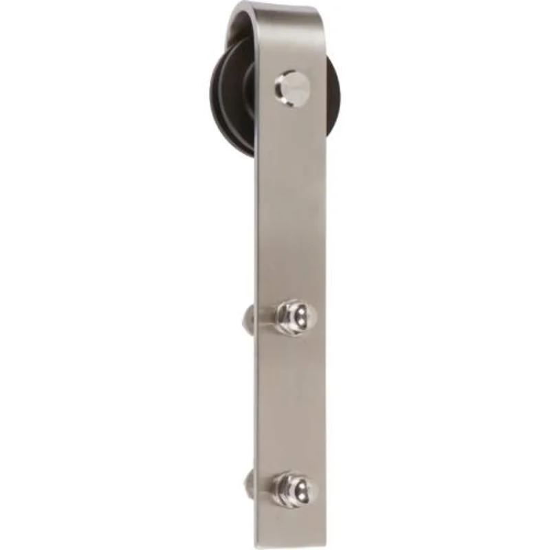 Delaney Hardware 1000 Series 6 ft. Brushed Steel Barn Door Hardware Kit Stainless Steel