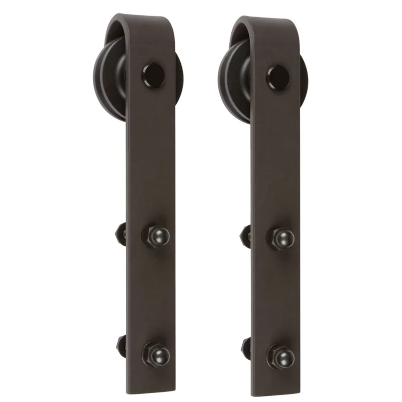Delaney Hardware 1000 Series Standard Sliding Barn Door Hardware Kit (6-Foot Door) Oil-Rubbed Bronze (US10B)