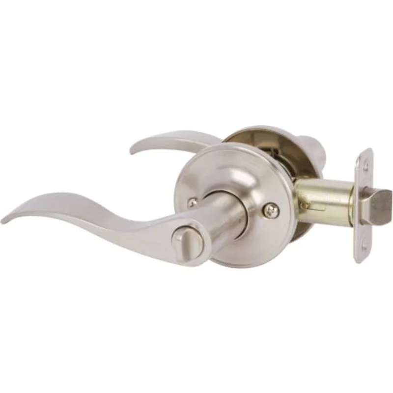Delaney Hardware New Bennett Lever Privacy Satin Nickel Satin Nickel