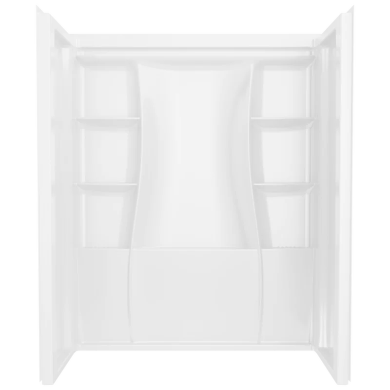 Delta 60"X32" Classic 500 Shower Wall In High Gloss White Gloss White
