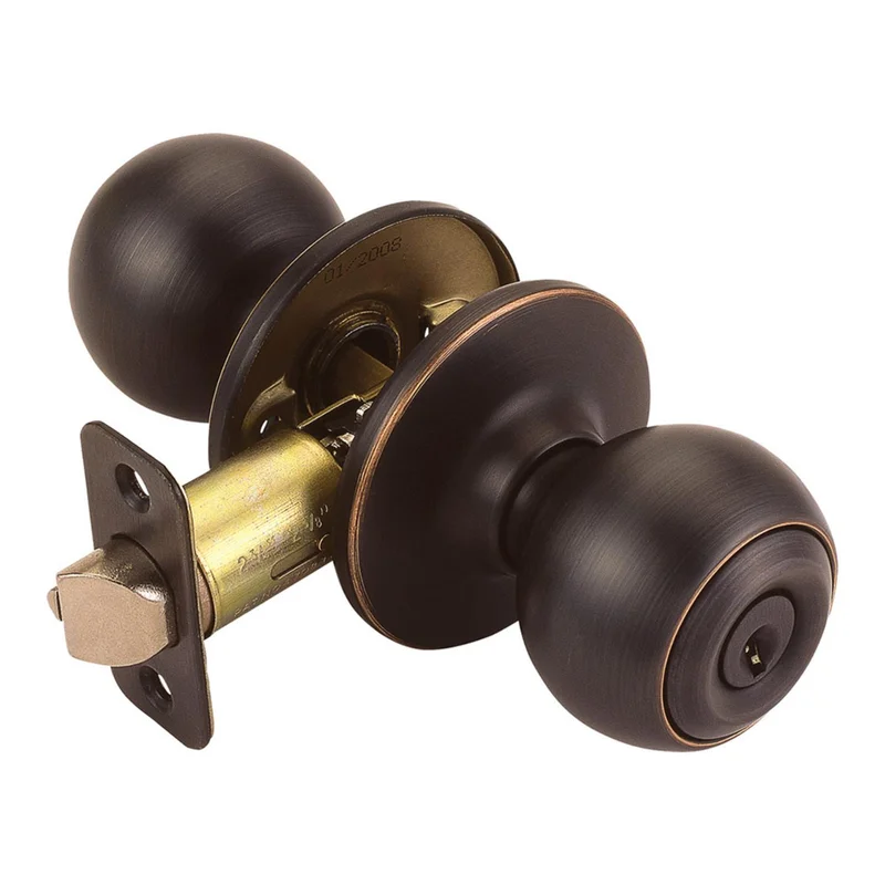 Design House Ball 2-Way Latch Entry Door Knob in Oil-Rubbed Bronze Oil-Rubbed Bronze