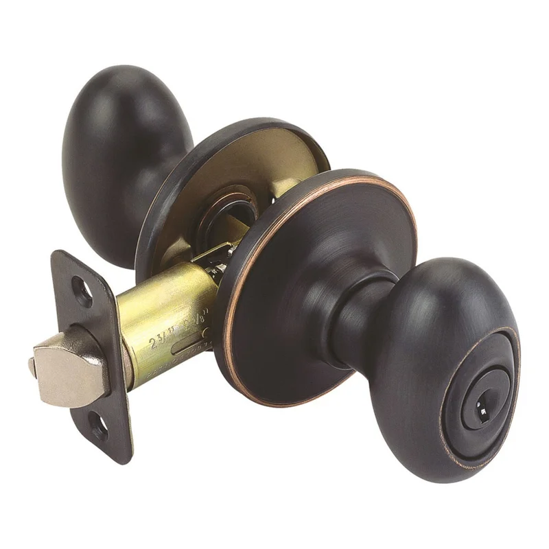 Design House Egg Keyed Entry Door Knob in Oil-Rubbed Bronze Oil-Rubbed Bronze