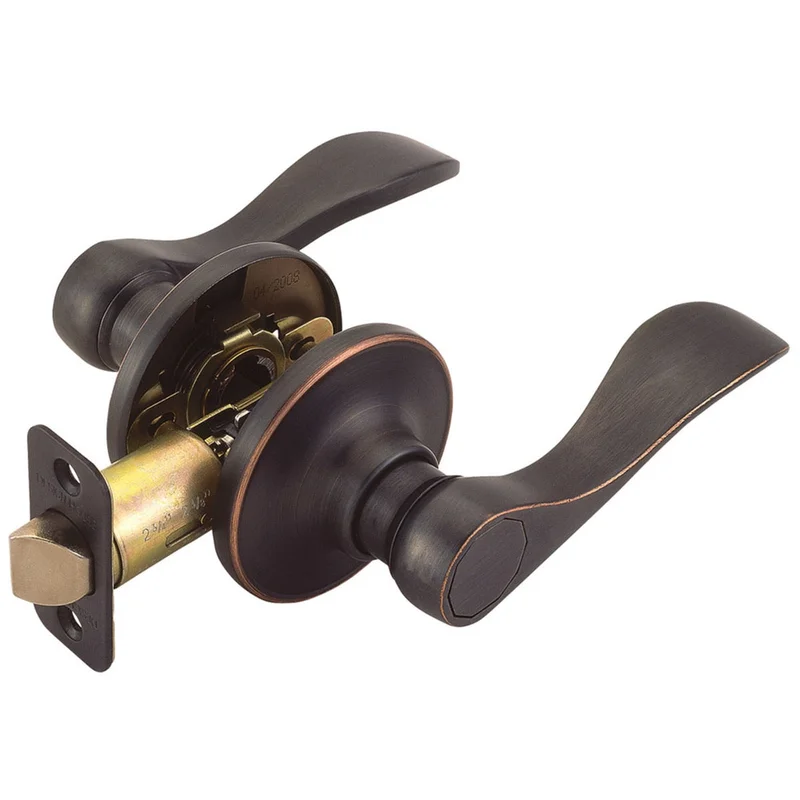 Design House Springdale 2-Way Passage Door Lever in Oil Rubbed Bronze Oil Rubbed Bronze