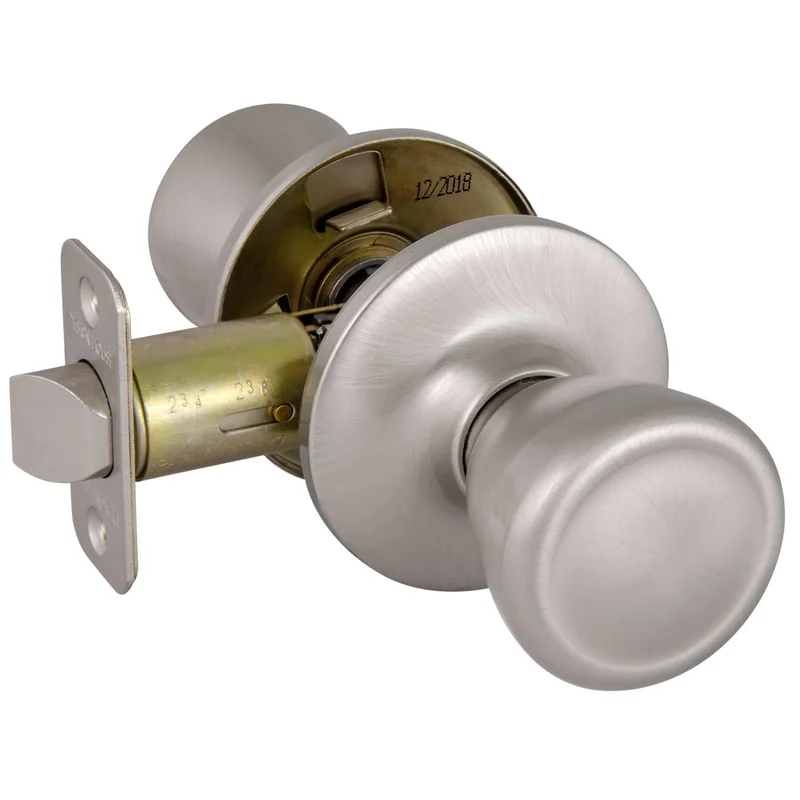 Design House Tulip 2-Way Latch Passage Door Knob in Satin Nickel Satin Nickel