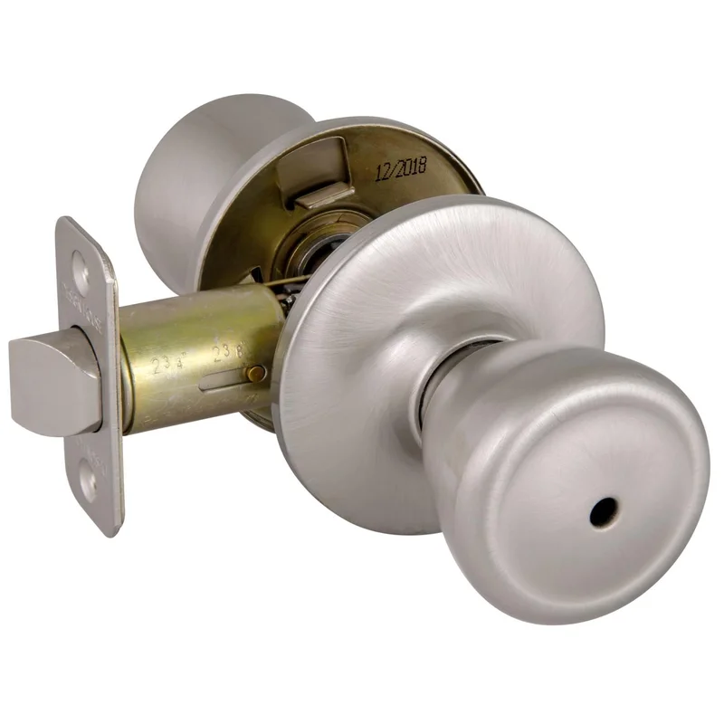 Design House Tulip 2-Way Latch Privacy Door Knob in Satin Nickel Satin Nickel