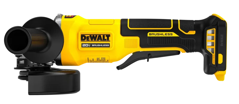 DEWALT 20V MAX* Brushless Cordless 4-1/2" Paddle-Switch Grinder (Tool Only)