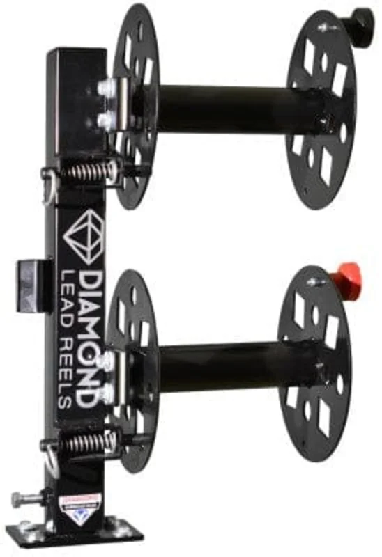 Diamond Welding Lead Reel - 10 Inch Swivel Base Double SBD10BLK