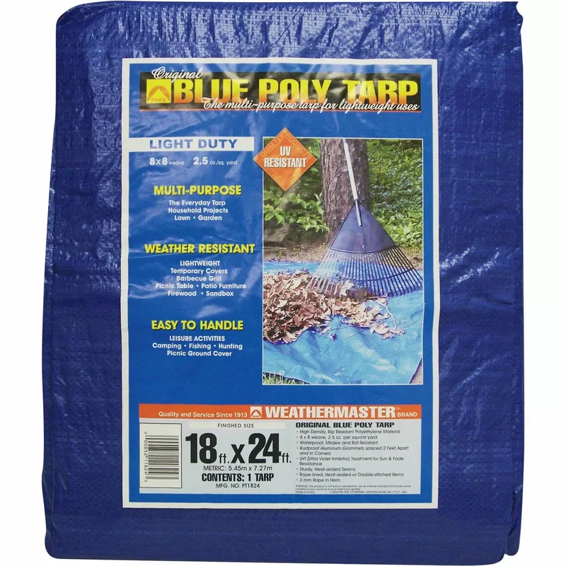 Dize Blue Poly Tarp - 18 x 24 ft. Blue