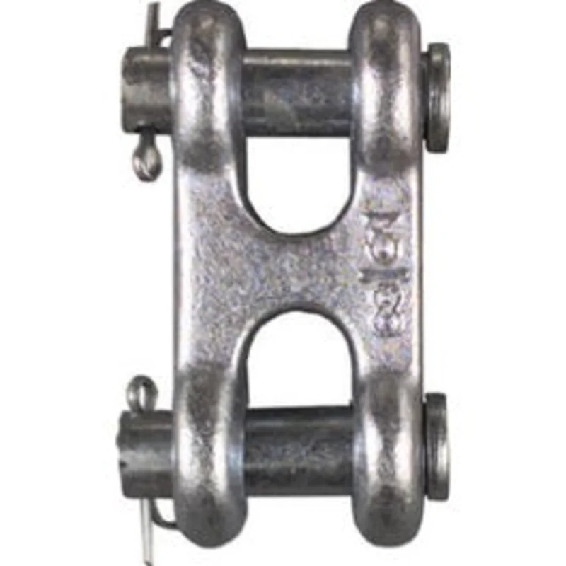 Double Clevis Connecting Link, Zinc, 3/8-In.