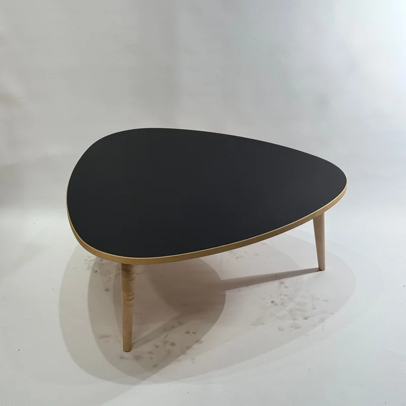 Drei-Rund Coffee Table - In Stock Black Linoleum