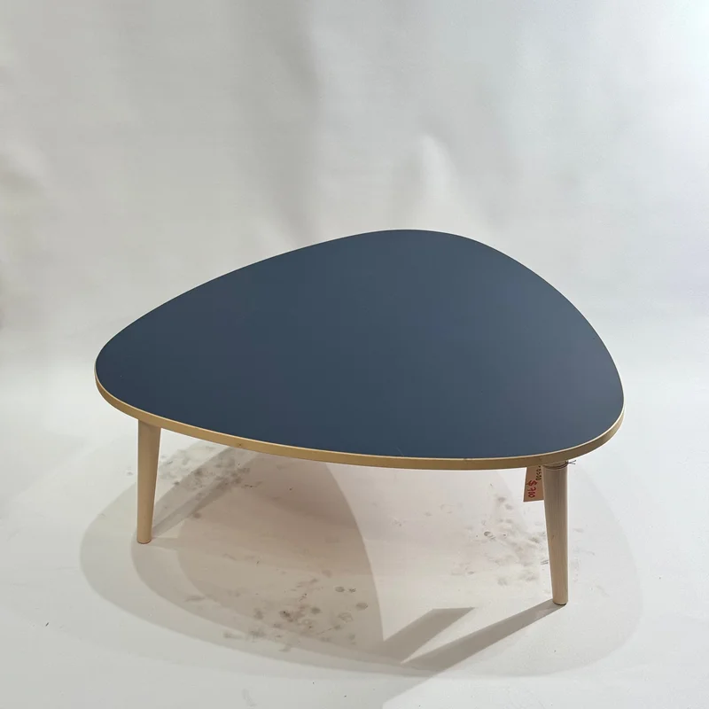 Drei-Rund Coffee Table - In Stock Dark Blue Linoleum