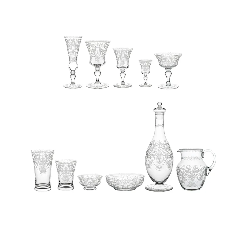 Drinking Set No. 231 - Barock - with engraved ornament