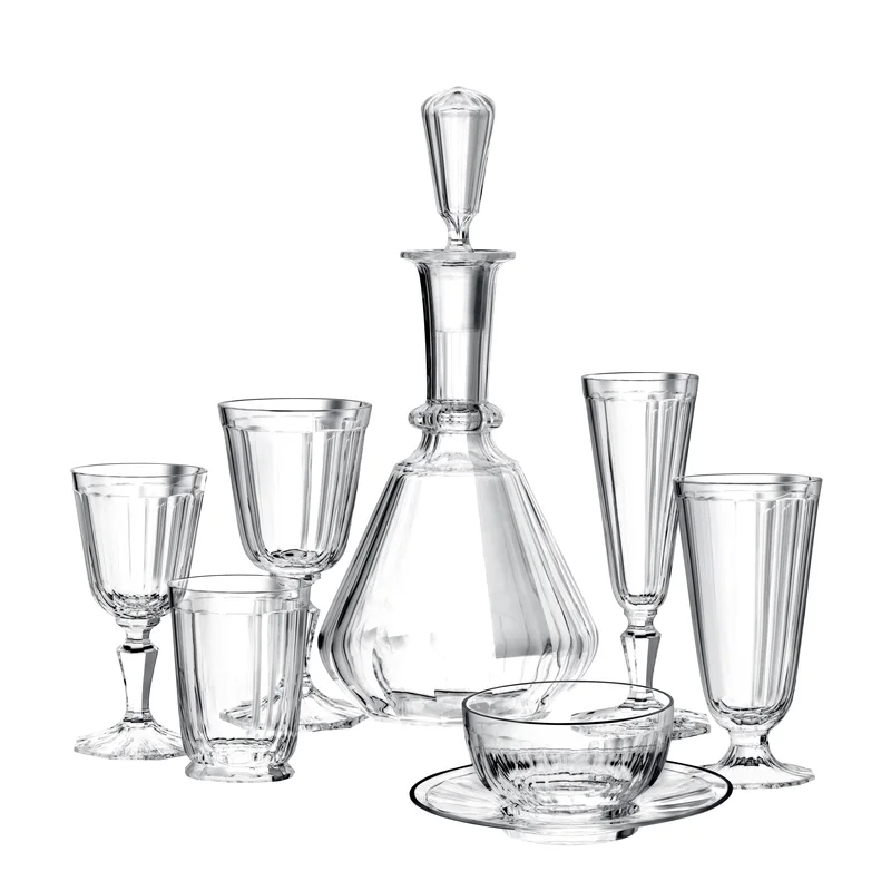Drinking Set No. 98 - Palais with Facette Cut