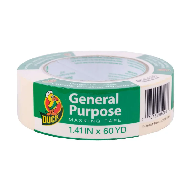 Duck Brand General Purpose Masking Tape - Beige, 1.41 in. x 60 yd. Beige