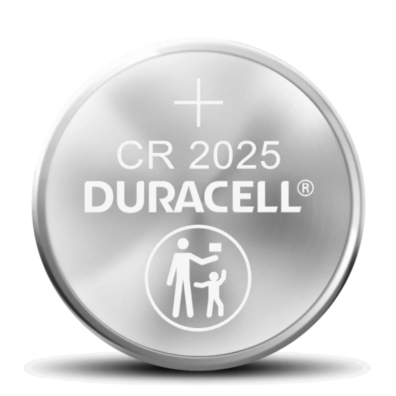 Duracell CR 2025 Lithium Coin Battery with Bitter Coating