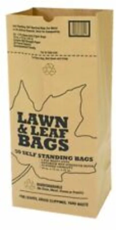Duro Bag Lawn/Leaf Bags, 30 gal, 16 x 12 x 35, Kraft Brown Kraft Brown