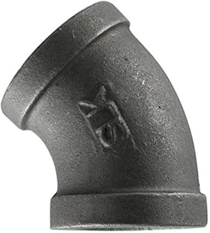 E45-114 ELBOW 1-1/4 BLACK 45DEG
