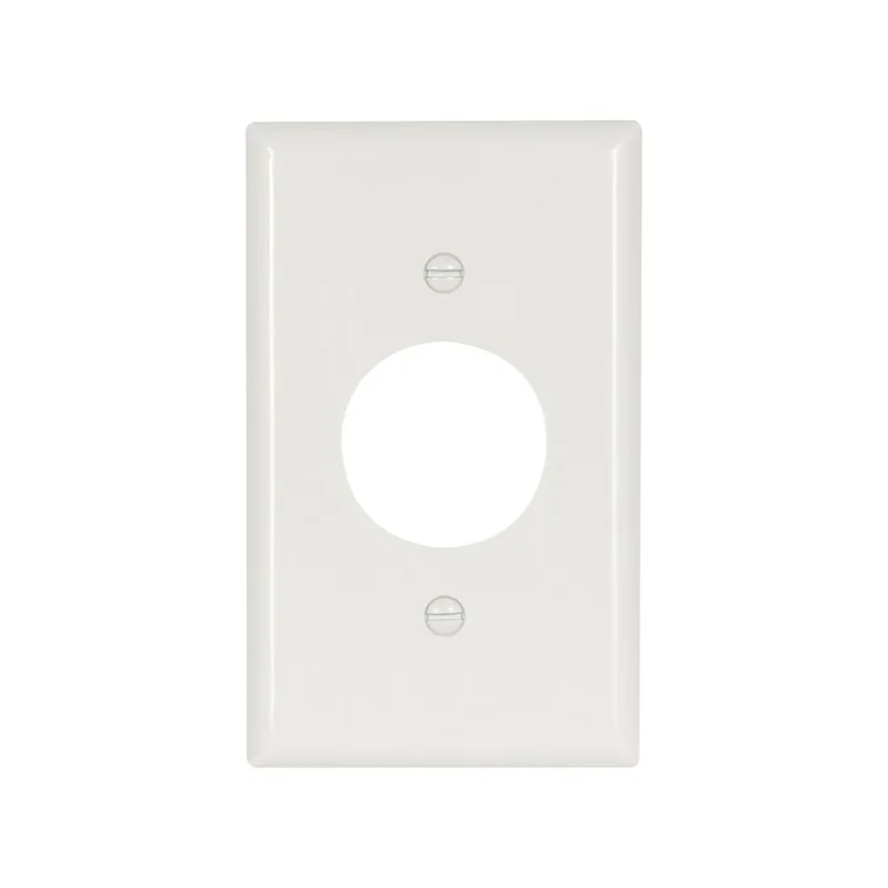 Eaton 1-Gang Single Receptacle Wallplate 1 Receptacle Screw