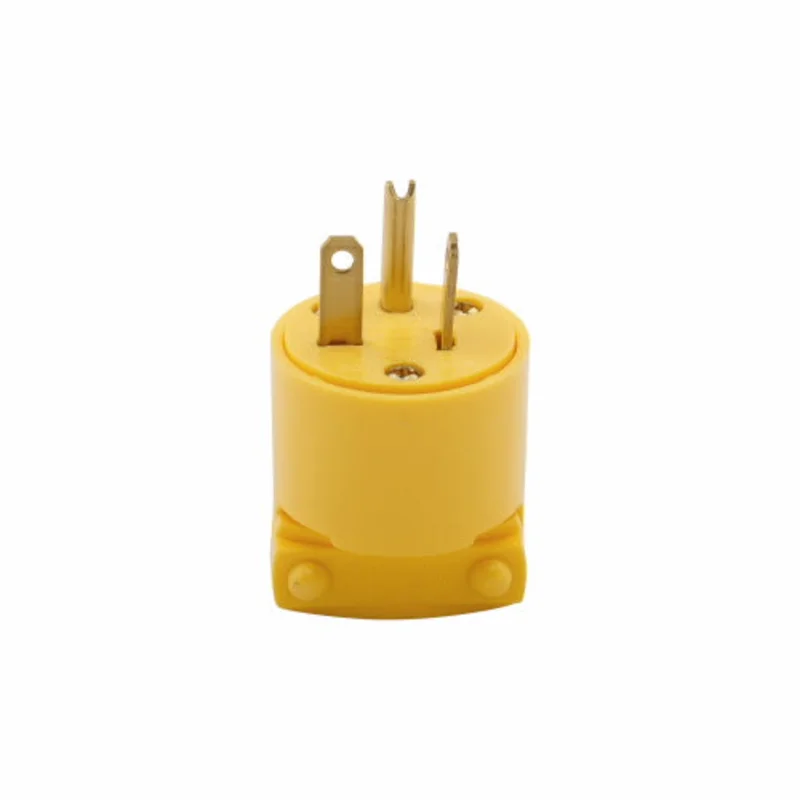 Eaton Cooper Wiring Arrow Hart Straight Blade Plug 20A, 125V Yellow Yellow