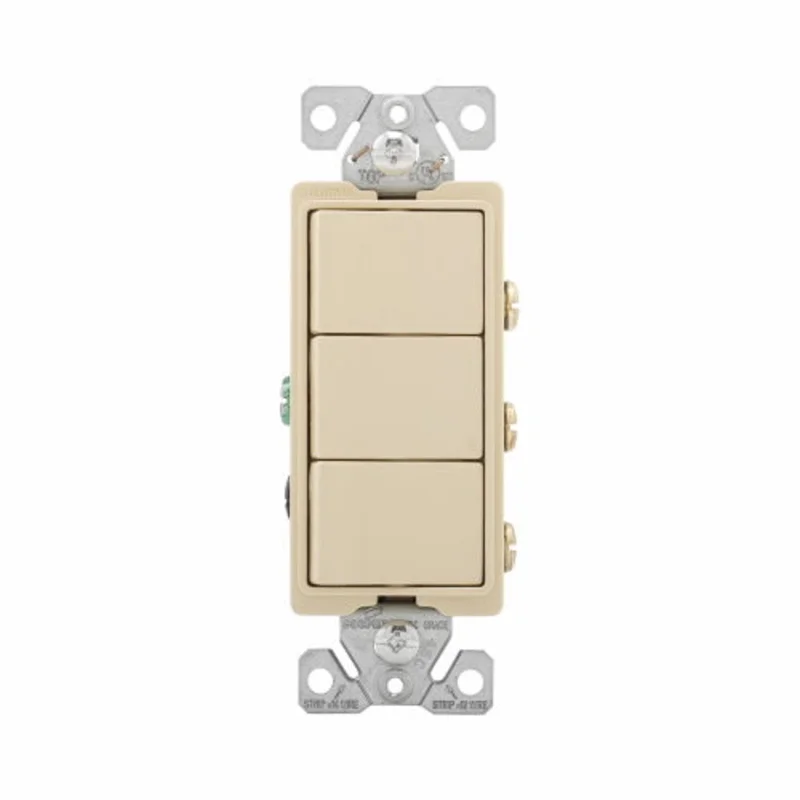 Eaton Cooper Wiring Commercial Grade Combination Switch 15A, 120/277V Ivory Ivory