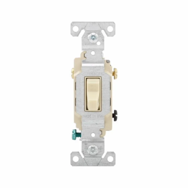 Eaton Cooper Wiring Commercial Grade Toggle Switch 15A, 120/277V Ivory Ivory