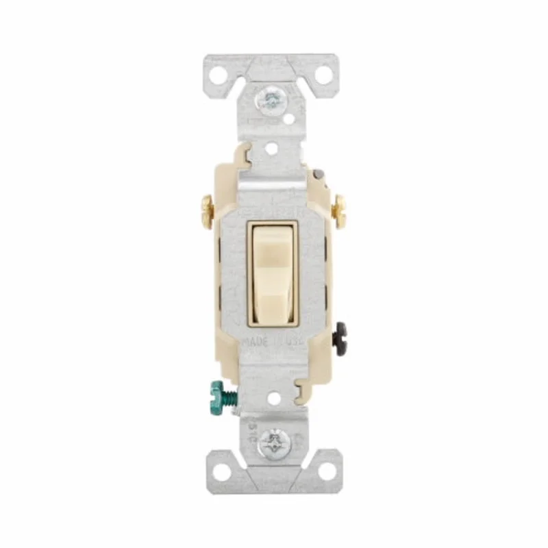 Eaton Cooper Wiring Commercial Grade Toggle Switch 20A, 120/277V Ivory Ivory