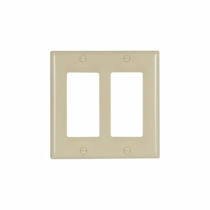 Eaton Cooper Wiring Decorator / GFCI Wallplate, Ivory Ivory